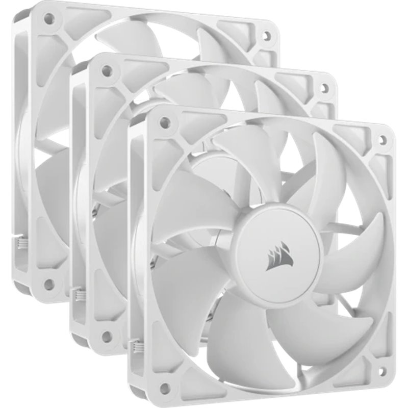 Corsair RS120 Carcasa del ordenador Ventilador 12 cm Blanco 3 pieza(s)