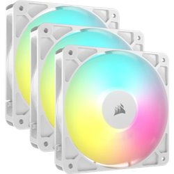 Corsair RS120 ARGB Carcasa del ordenador Ventilador 12 cm Blanco 3 pieza(s)