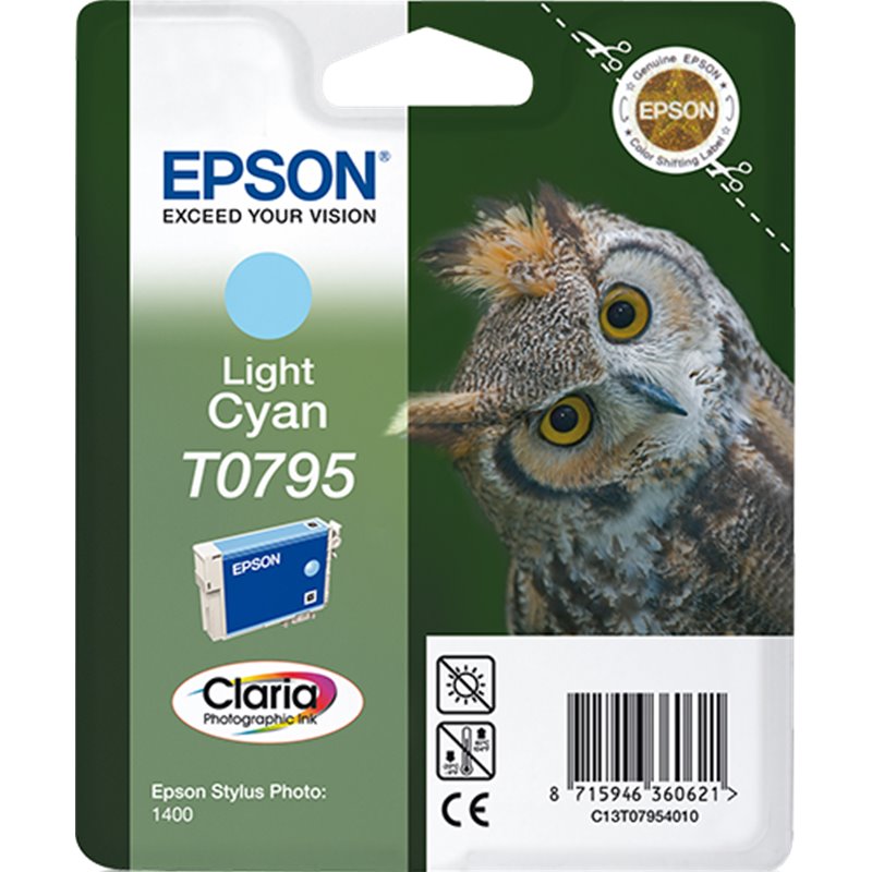 Epson Owl Cartucho T0795 cian claro