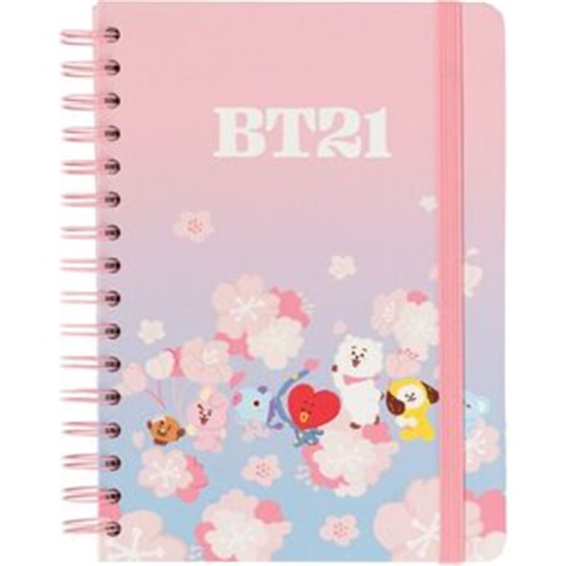 CUADERNO A5 SAKURA BT21