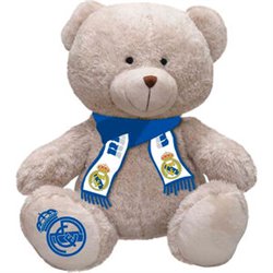 PELUCHE OSITO BUFANDA REAL MADRID 35CM