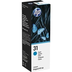 Botella de Tinta Original HP n�31/ Cian