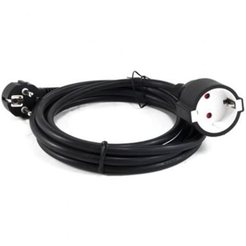 Cable Alargador de Alimentaci�n 3GO AL3M/ CEE7 Macho - CEE7 Hembra/ 3m/ Negro