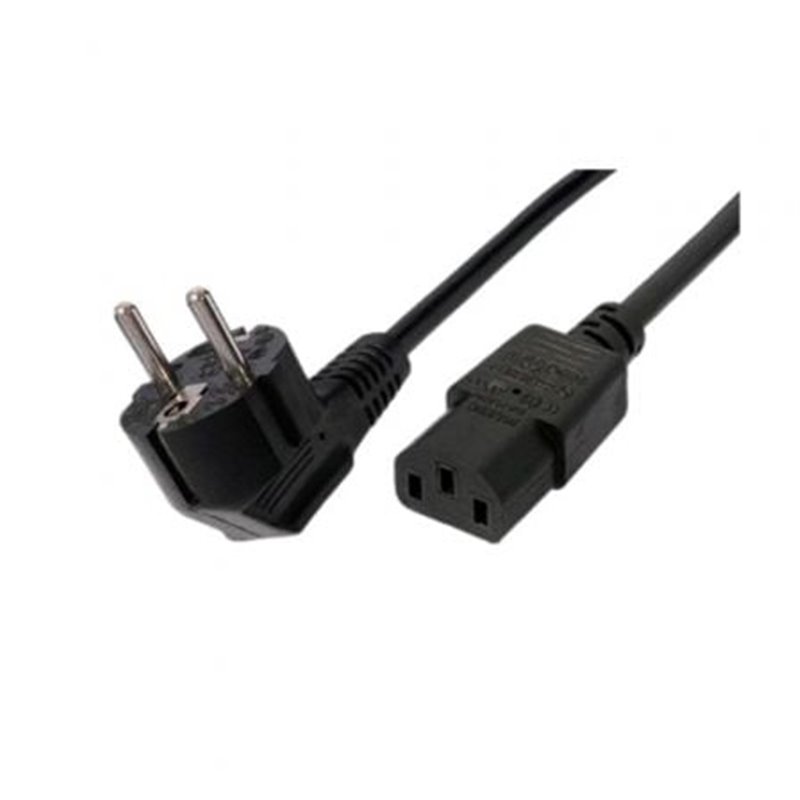 Cable Alimentaci�n 3GO CPOWER/ CEE (7-7) Macho - C13 Hembra/ 2m/ Negro