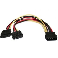 Adaptador Alimentaci�n Molex a SATA 3GO CPSATAY/ Molex Macho - 2x SATA hembra