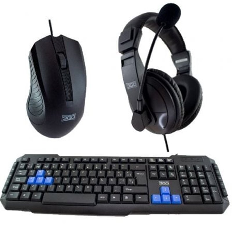 Pack Gaming 3GO COMBODRILEH 2/ Teclado + Rat�n + Auriculares