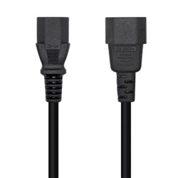 Cable Alimentaci�n Aisens A132-0532/ IEC C13 Hembra - IEC C14 Macho/ 10m/ Negro