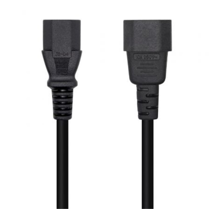 Cable Alimentaci�n Aisens A132-0532/ IEC C13 Hembra - IEC C14 Macho/ 10m/ Negro