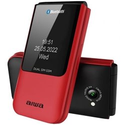 Tel�fono M�vil Aiwa FP-24RD para Personas Mayores/ Rojo