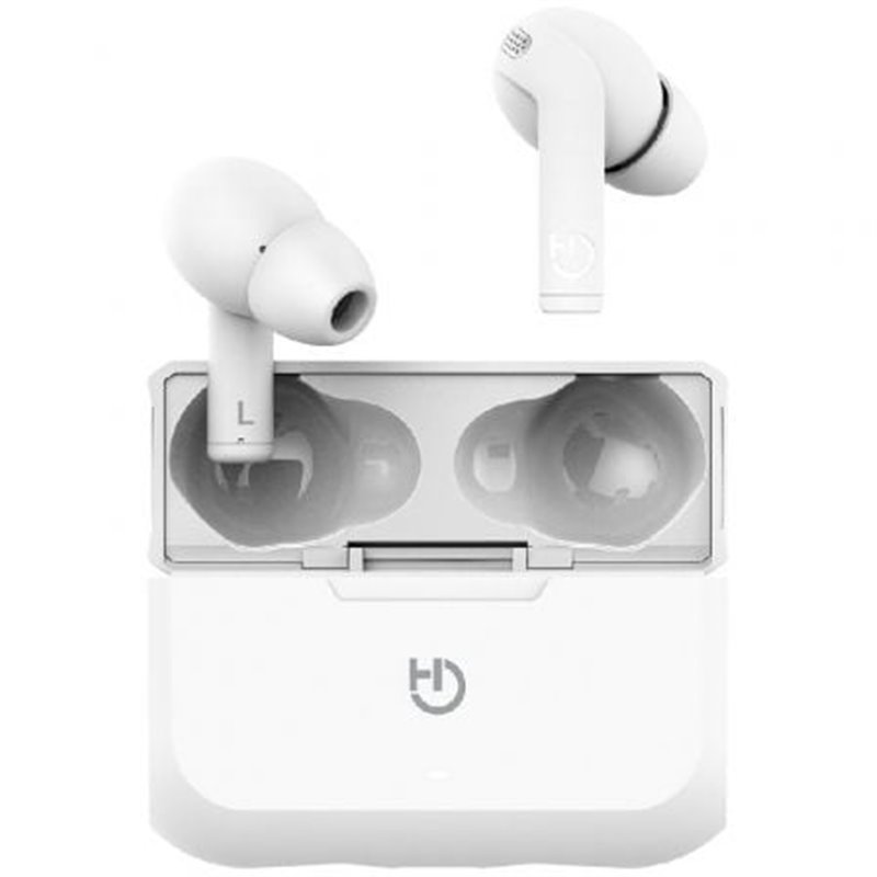 Auriculares Bluetooth Hiditec Fenix TWS con estuche de carga/ Autonom�a 6h/ Blancos