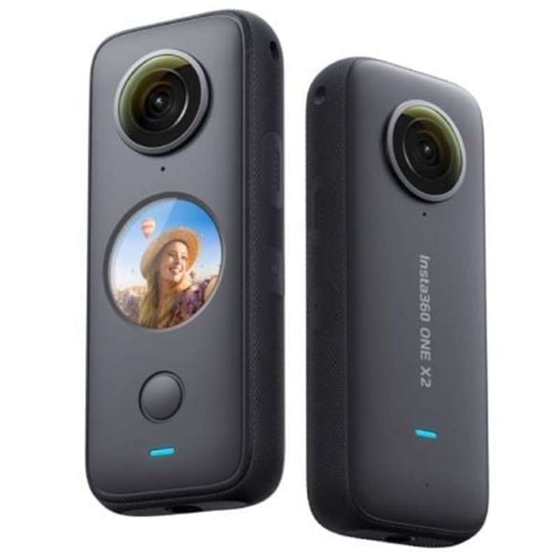 C�mara Digital Deportiva Insta360 One X2/ 5.7K/ �ngulo de visi�n 360�/ Negra