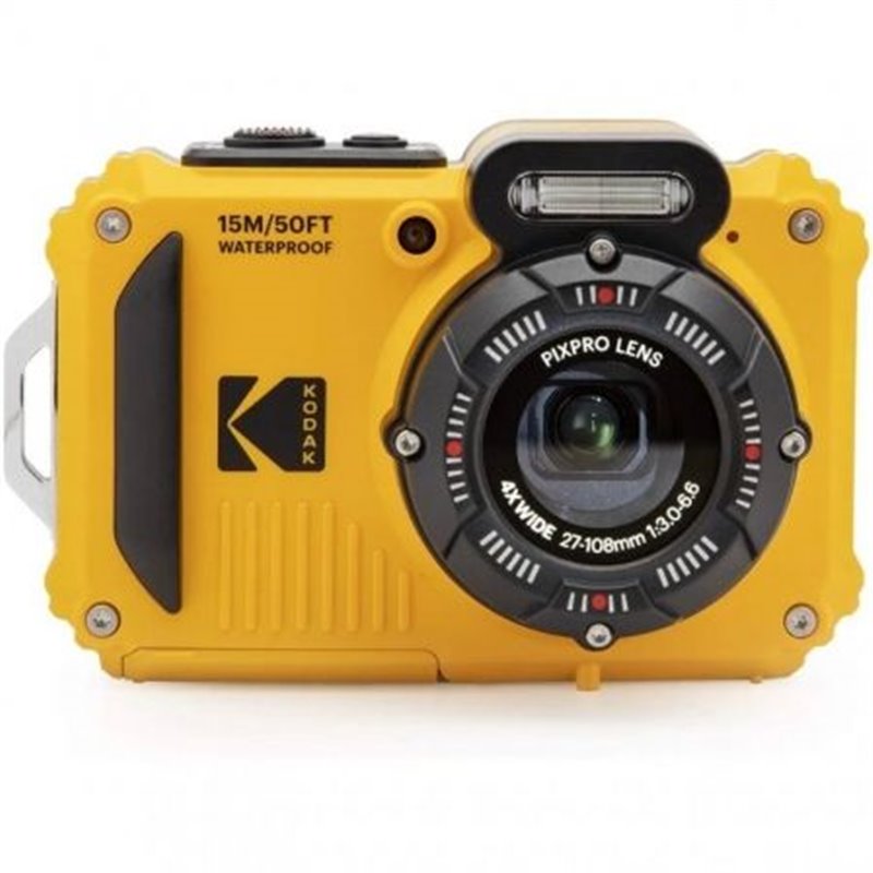 C�mara Digital Deportiva Kodak Pixpro WPZ2/ 16MP/ Zoom �ptico 4x/ Amarilla