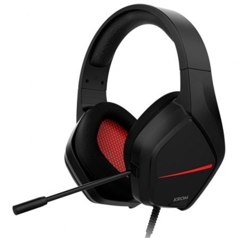 Auriculares Gaming con Micr�fono Krom Kopa Move/ Jack 3.5/ Negros