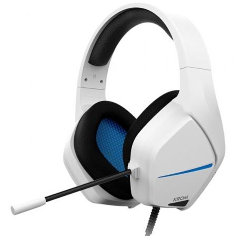 Auriculares Gaming con Micr�fono Krom Kopa Move/ Jack 3.5/ Blancos