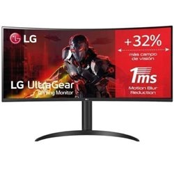 Monitor Gaming Ultrapanor�mico Curvo LG UltraGear 34WP65CP-B 34"/ WQHD/ 1ms/ 160Hz/ VA/ Multimedia/ Negro