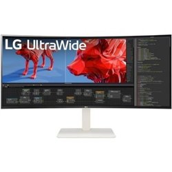 Monitor Profesional Ultrapanor�mico Curvo LG UltraWide 38WR85QC-W 37.5"/ WQHD+/ Multimedia/ Blanco