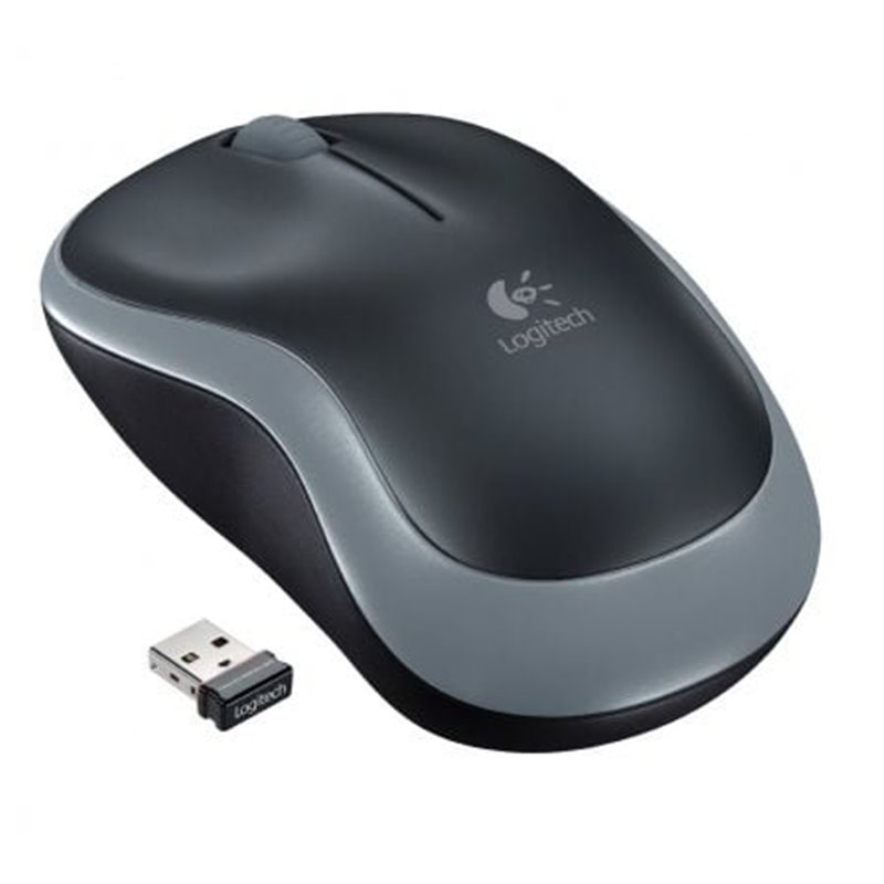 Rat�n Inal�mbrico Logitech M185/ Hasta 1000 DPI/ Gris