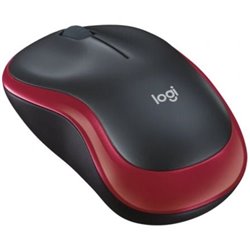 Rat�n Inal�mbrico Logitech M185/ Hasta 1000 DPI/ Rojo