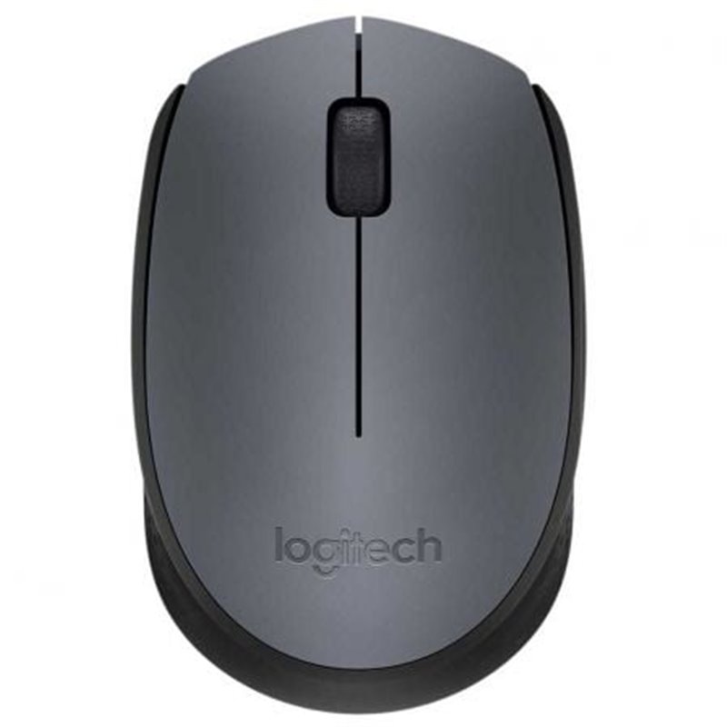 Rat�n Inal�mbrico Logitech M170/ Hasta 1000 DPI/ Gris