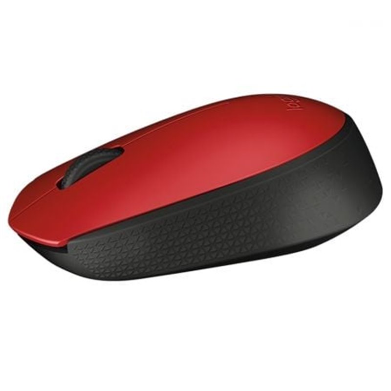 Rat�n Inal�mbrico Logitech M171/ Hasta 1000 DPI/ Rojo