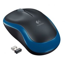 Rat�n Inal�mbrico Logitech M185/ Hasta 1000 DPI/ Azul