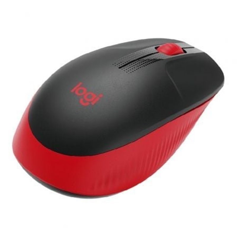 Rat�n Inal�mbrico Logitech M190/ Hasta 1000 DPI/ Rojo