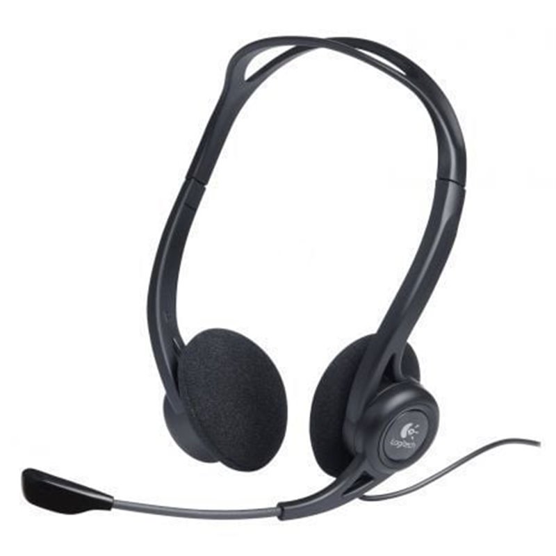 Auriculares Logitech Headset PC 960/ con Micr�fono/ USB/ Negros