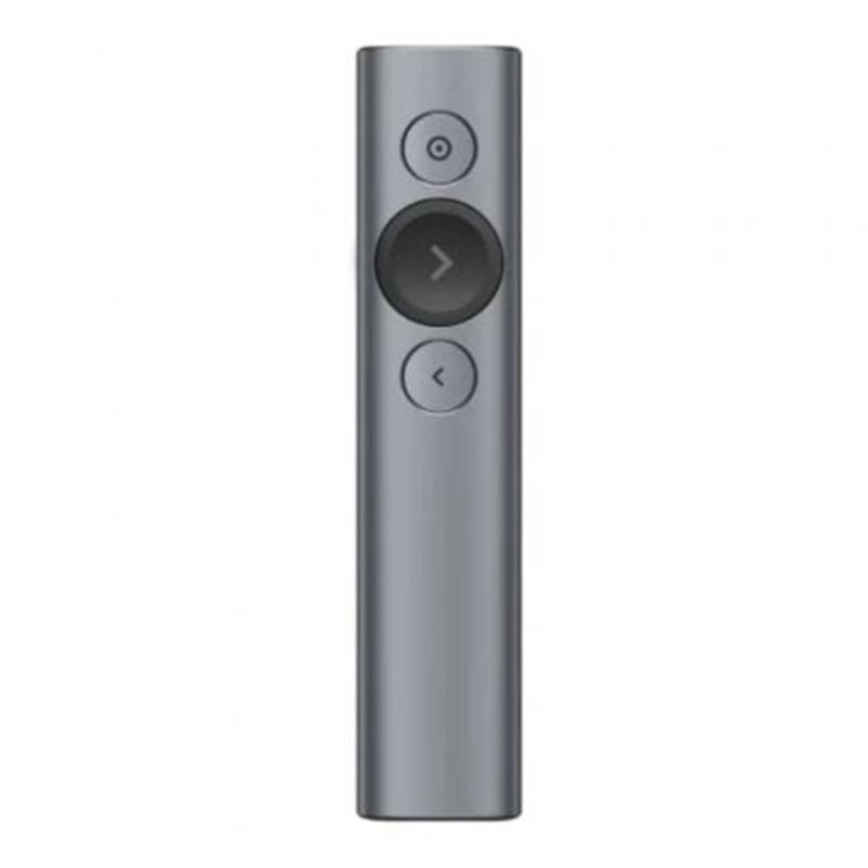 Presentador Inal�mbrico por Bluetooth Logitech Spotlight Presentation Remote/ 2.4GHz/ Gris Pizarra