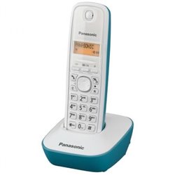 Tel�fono Inal�mbrico Panasonic KX-TG1611/ Blanco/ Azul