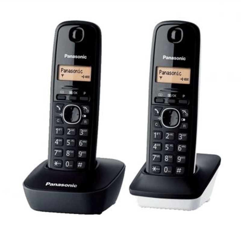 Tel�fono Inal�mbrico Panasonic KX-TG1612SP1/ Pack DUO/ Negro