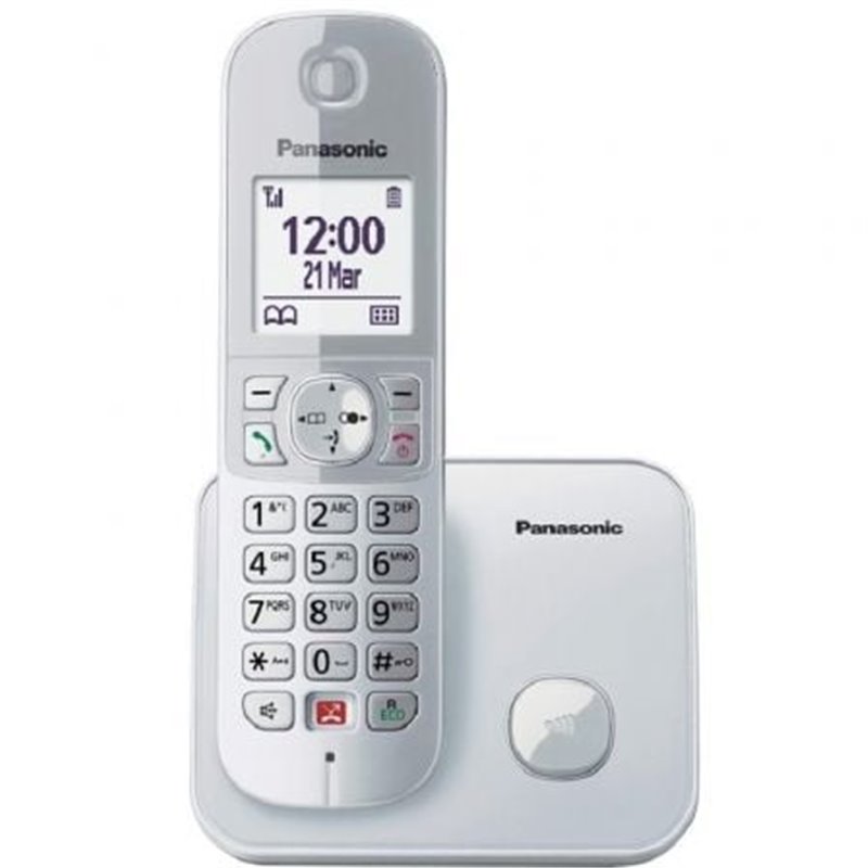 Tel�fono Inal�mbrico Panasonic KX-TG6851SP/ Plata