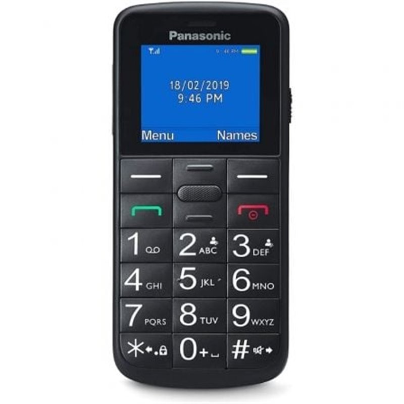 Tel�fono M�vil Panasonic KX-TU110EXB para Personas Mayores/ Negro