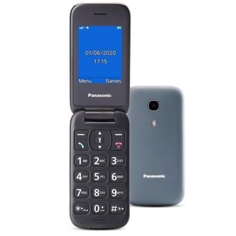 Tel�fono M�vil Panasonic KX-TU400EXG para Personas Mayores/ Gris