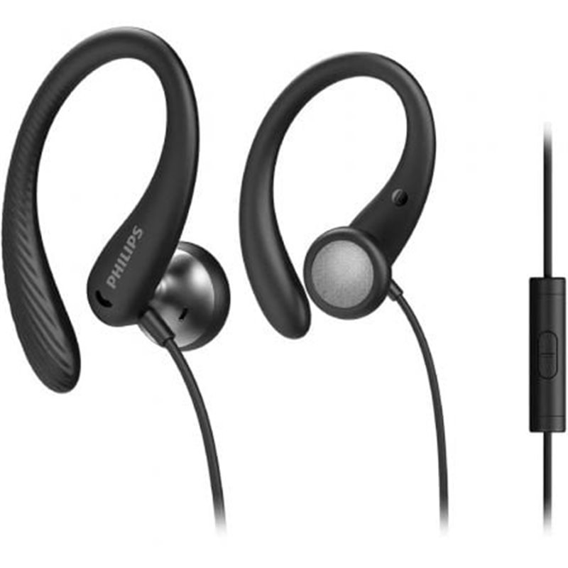 Auriculares Deportivos Philips TAA1105BK/ con Micr�fono/ Jack 3.5/ Negros