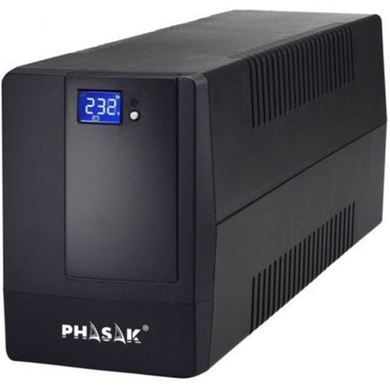 SAI L�nea Interactiva Phasak 2000 VA LCD/ 2000VA/ 4 Salidas/ Formato Torre