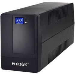 SAI L�nea Interactiva Phasak 600 VA LCD/ 600VA/ 2 Salidas/ Formato Torre