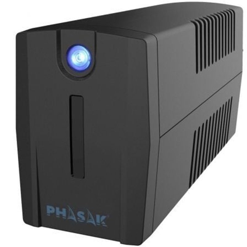 SAI L�nea Interactiva Phasak Ottima 660 VA Interactive/ 660VA-360W/ 2 Salidas/ Formato Torre