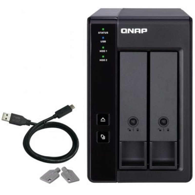 DAS QNAP TR-002/ 2 Bah�as 3.5"- 2.5"/ Formato Torre