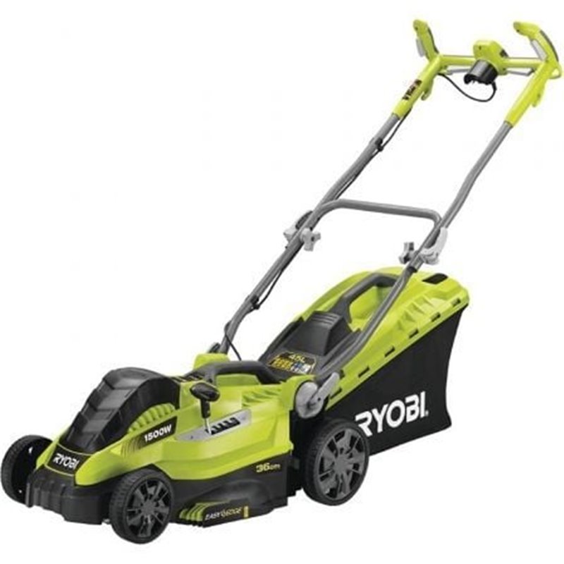 Cortac�sped Ryobi RLM15E36H/ 1500W/ Corte �36cm/ Incluye Recolector de Hierba 45L y Adaptador Mulching