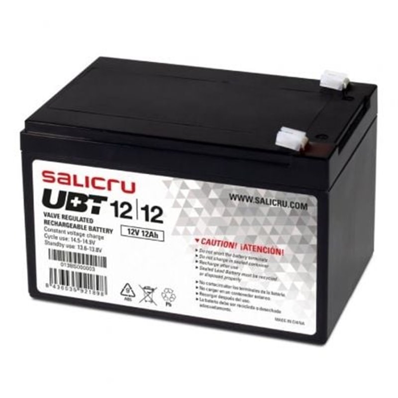 Bater�a Salicru UBT 12/12 compatible con SAI Salicru seg�n especificaciones