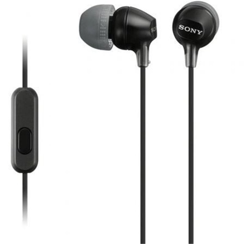 Auriculares Intrauditivos Sony MDR-EX15AP/ con Micr�fono/ Jack 3.5/ Negros