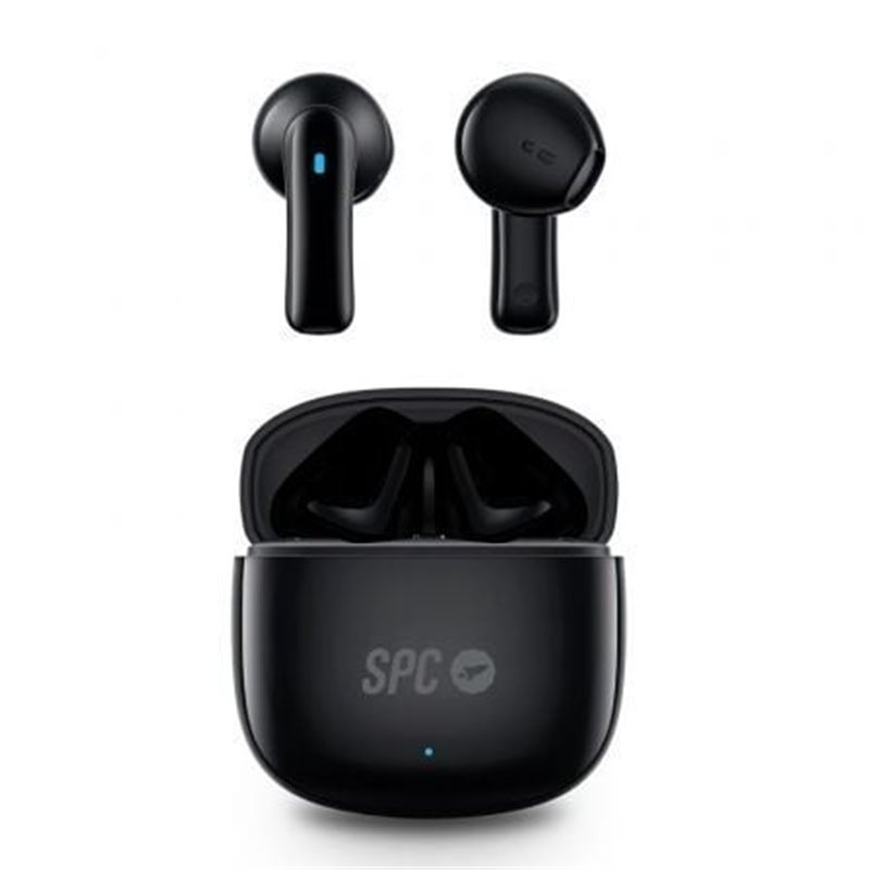 Auriculares Bluetooth SPC Zion 2 Play con estuche de carga/ Autonom�a 7h/ Stick Corto 30mm/ Negros