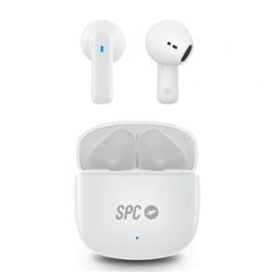 Auriculares Bluetooth SPC Zion 2 Play con estuche de carga/ Autonom�a 7h/ Stick Corto 30mm/ Blancos