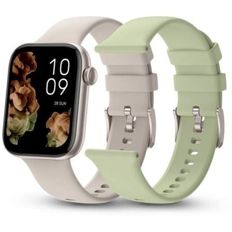 Smartwatch SPC Smartee Duo 2 9650B/ Notificaciones/ Frecuencia Card�aca/ Blanco/ Incluye Correa Extra