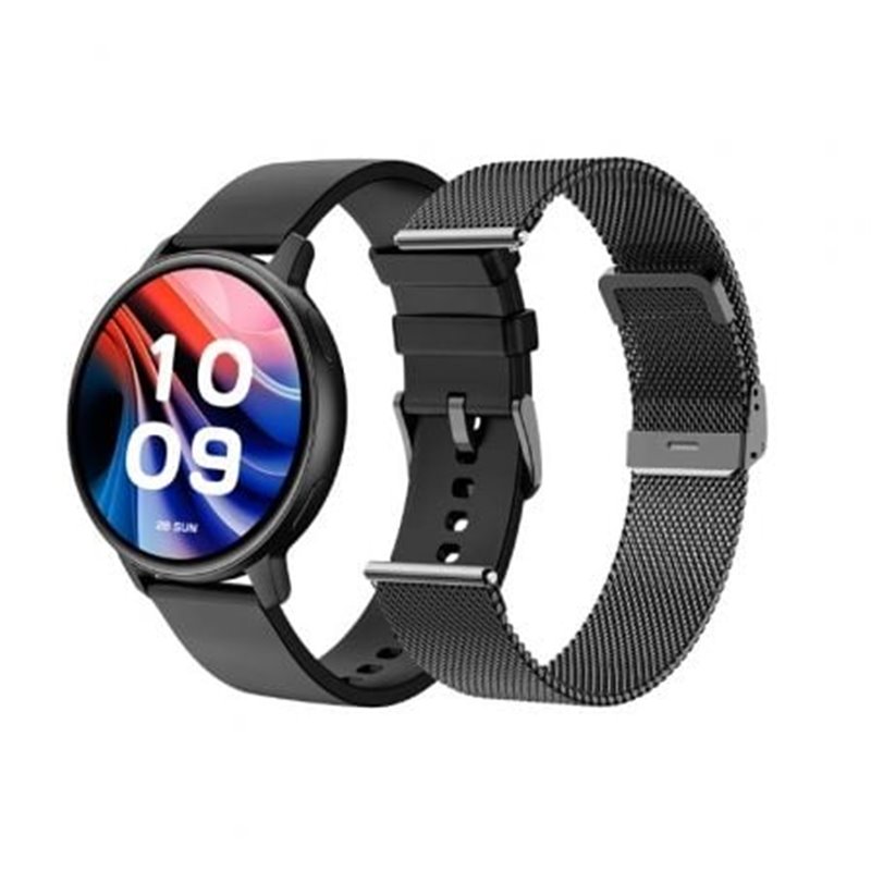 Smartwatch SPC Smartee Duo Classic 9652N/ Notificaciones/ Frecuencia Card�aca/ Negro/ Incluye Correa Extra