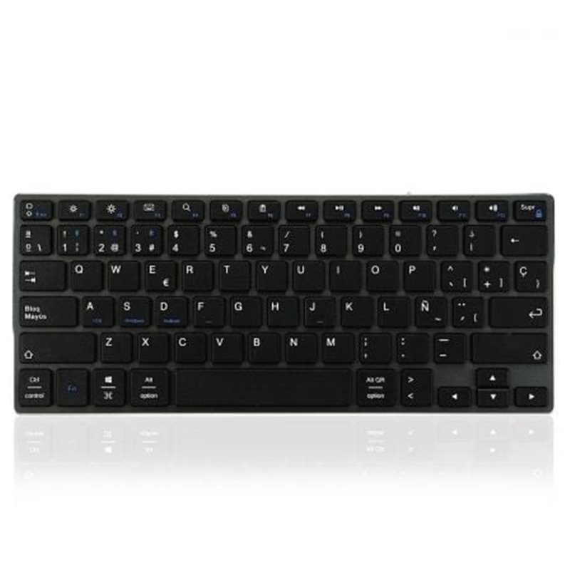 Teclado Compacto Inal�mbrico por Bluetooth Subblim Advance Compact/ Gris