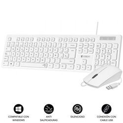 Teclado y Rat�n Subblim Combo Business Slim Silencioso/ Blanco