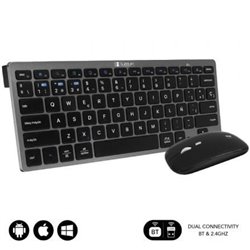 Teclado y Rat�n Inal�mbrico Subblim OCO020 Combo Multidispositivo Compacto/ Gris