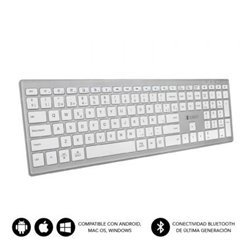 Teclado Inal�mbrico por Bluetooth Subblim 2PUE200 Pure Extended/ Plata