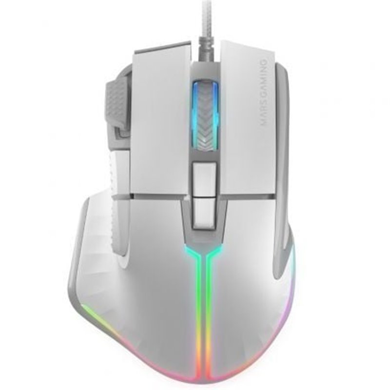 Rat�n Gaming Mars Gaming MM-XT/ Hasta 12800DPI/ Blanco